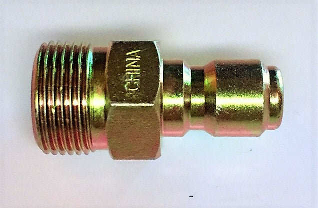 3/8" QD Plug x M22-14mm M Twist Plug (male hose quick connector)