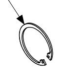 Transmission housing ring clip AL2 (spring ring) 0619553