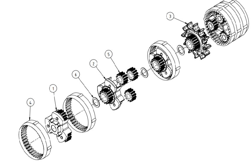 Inner planetary disc assembly AL1 & AL2 - 0200876